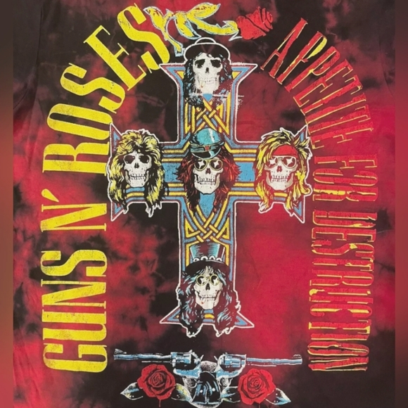 Guns and Roses Appetite for destruction bravado tie dye shirt size Medium - Picture 3 of 6
